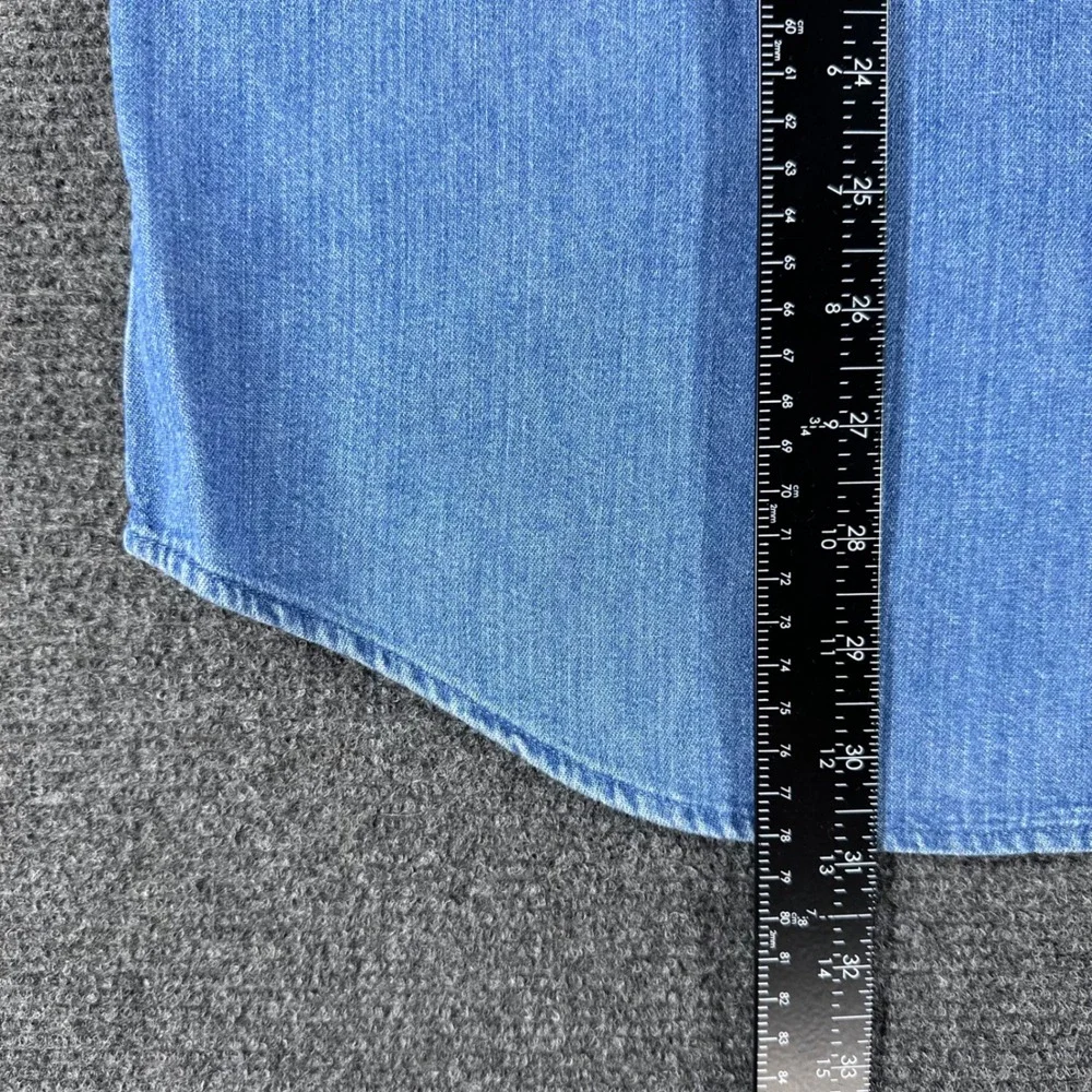 Banana Republic Denim Shirt Mens M Medium Blue Slim Fit Button Down Long Sleeve